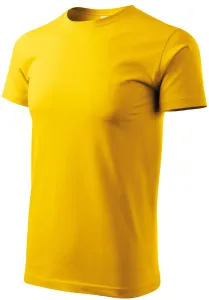 Uniseks majica veće težine, žuta boja, S