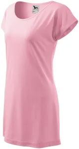 Ženska duga majica / haljina, ružičasta, S