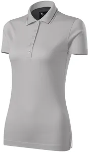 Ženska elegantna mercerizirana polo majica, srebrno siva, M