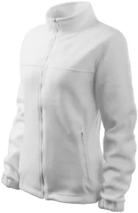 Ženska jakna od flisa, bijela, 2XL