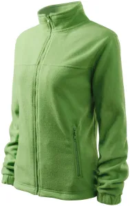Ženska jakna od flisa, grašak zeleni, XS