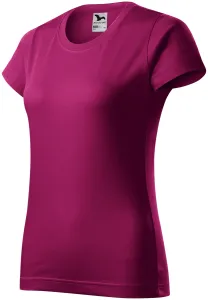 Ženska jednostavna majica, fuksija crvena, XL