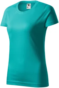 Ženska jednostavna majica, smaragdno zeleno, XS