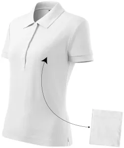 Ženska jednostavna polo majica, bijela, 2XL