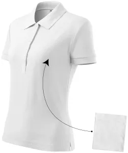 Ženska jednostavna polo majica, bijela, M