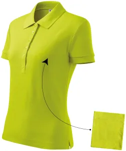 Ženska jednostavna polo majica, limeta zelena, L #262205