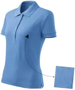 Ženska jednostavna polo majica, plavo nebo, M