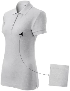 Ženska jednostavna polo majica, svijetlo sivi mramor, XS #262271