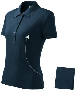 Ženska jednostavna polo majica, tamno plava, XL