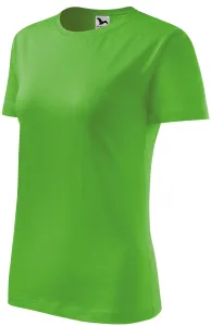 Ženska klasična majica, jabuka zelena, L