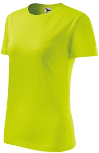 Ženska klasična majica, limeta zelena, XS #254099