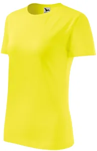 Ženska klasična majica, limun žuto, XS