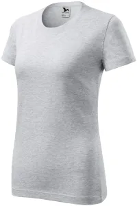 Ženska klasična majica, svijetlo sivi mramor, XS