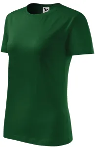 Ženska klasična majica, tamnozelene boje, XS