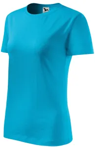 Ženska klasična majica, tirkiz, 2XL