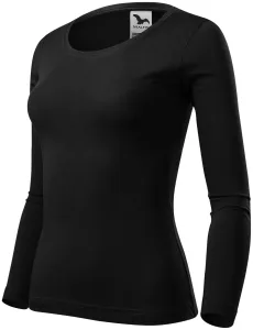 Ženska majica dugih rukava, crno, XS #268123