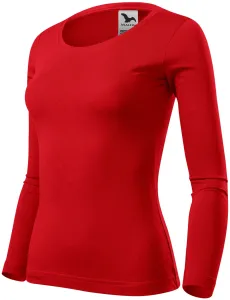 Ženska majica dugih rukava, crvena, XS