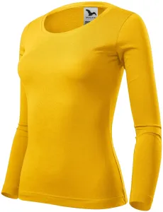 Ženska majica dugih rukava, žuta boja, L