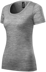 Ženska majica od merino vune, tamno sivi mramor, XL #268348