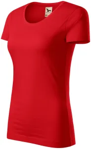 Ženska majica od organskog pamuka, crvena, XS