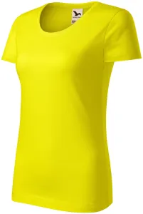 Ženska majica od organskog pamuka, limun žuto, M