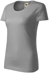 Ženska majica od organskog pamuka, svijetlo srebrna, M