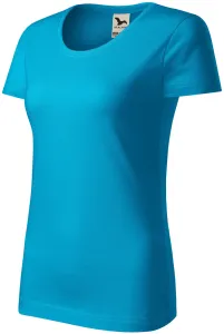Ženska majica od organskog pamuka, tirkiz, XL