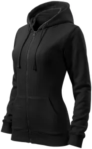 Ženska majica s kapuljačom, crno, XS