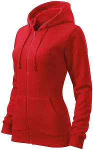 Ženska majica s kapuljačom, crvena, S