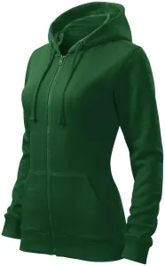 Ženska majica s kapuljačom, tamnozelene boje, XS #259565