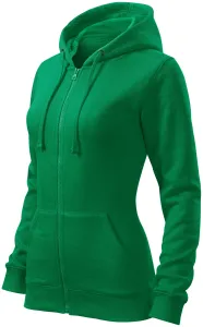 Ženska majica s kapuljačom, trava zelena, 2XL #259502