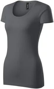 Ženska majica s ukrasnim šavovima, svijetlo siva, XL #265017