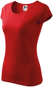 Ženska majica s vrlo kratkim rukavima, crvena, M
