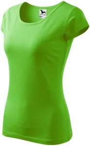 Ženska majica s vrlo kratkim rukavima, jabuka zelena, XS