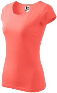 Ženska majica s vrlo kratkim rukavima, koraljni, XS