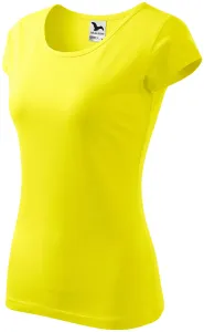 Ženska majica s vrlo kratkim rukavima, limun žuto, S