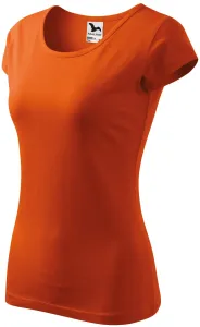 Ženska majica s vrlo kratkim rukavima, naranča, XS