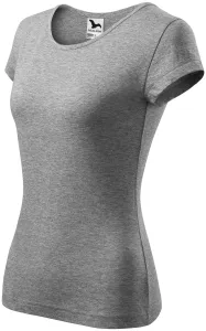 Ženska majica s vrlo kratkim rukavima, tamno sivi mramor, XS #256781