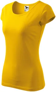 Ženska majica s vrlo kratkim rukavima, žuta boja, XS