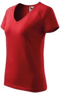 Ženska majica slim fit s rukavom od reglana, crvena, XS #253181