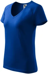 Ženska majica slim fit s rukavom od reglana, kraljevski plava, S