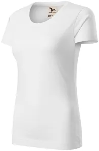 Ženska majica, teksturirani organski pamuk, bijela, XS
