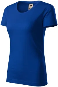 Ženska majica, teksturirani organski pamuk, kraljevski plava, 2XL