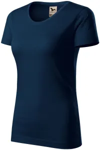 Ženska majica, teksturirani organski pamuk, tamno plava, XS #268833