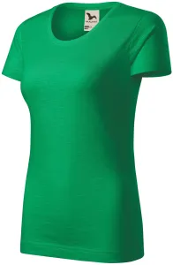Ženska majica, teksturirani organski pamuk, trava zelena, XS