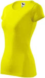 Ženska majica uskog kroja, limun žuto, L