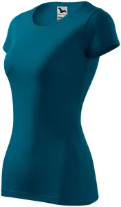 Ženska majica uskog kroja, petrol blue, L