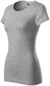 Ženska majica uskog kroja, tamno sivi mramor, XL