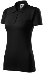 Ženska polo majica slim fit, crno, XL