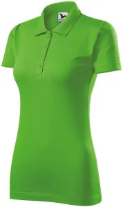 Ženska polo majica slim fit, jabuka zelena, XS